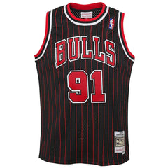 Dennis Rodman Chicago Bulls Youth 1995/96 Hardwood Classics Swingman Jersey Black - NBA