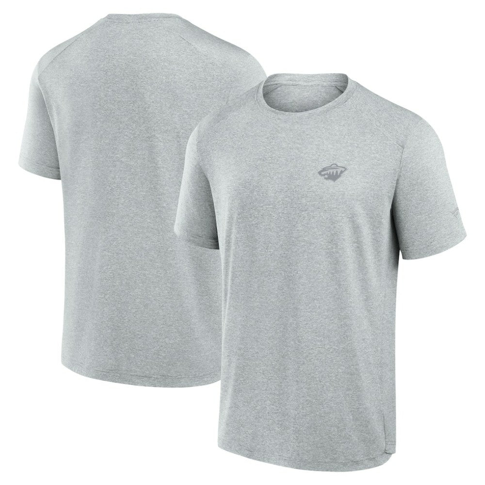 Minnesota Wild Fanatics Front Office Tech T-Shirt - Gray - NHL