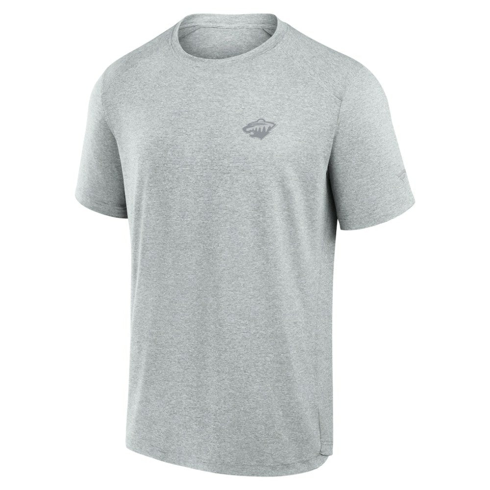 Minnesota Wild Fanatics Front Office Tech T-Shirt - Gray - NHL