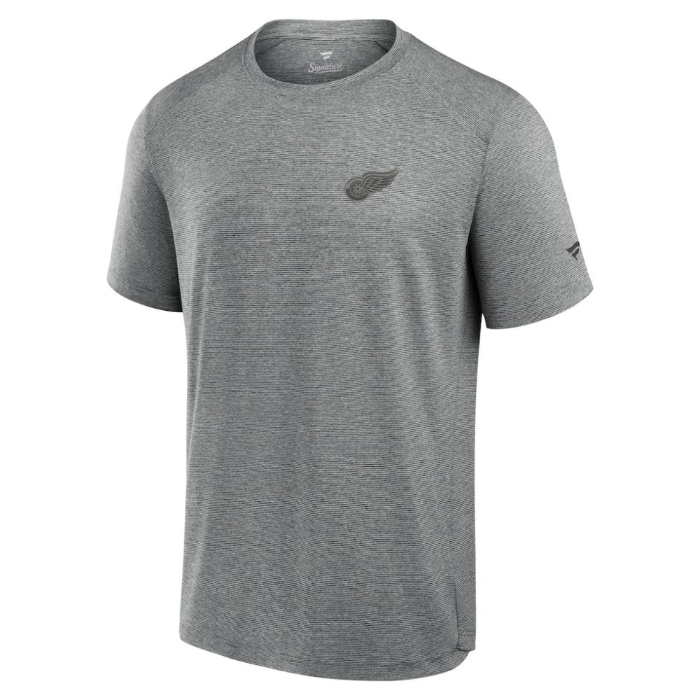 Detroit Red Wings Fanatics Front Office Tech T-Shirt - Black - NHL