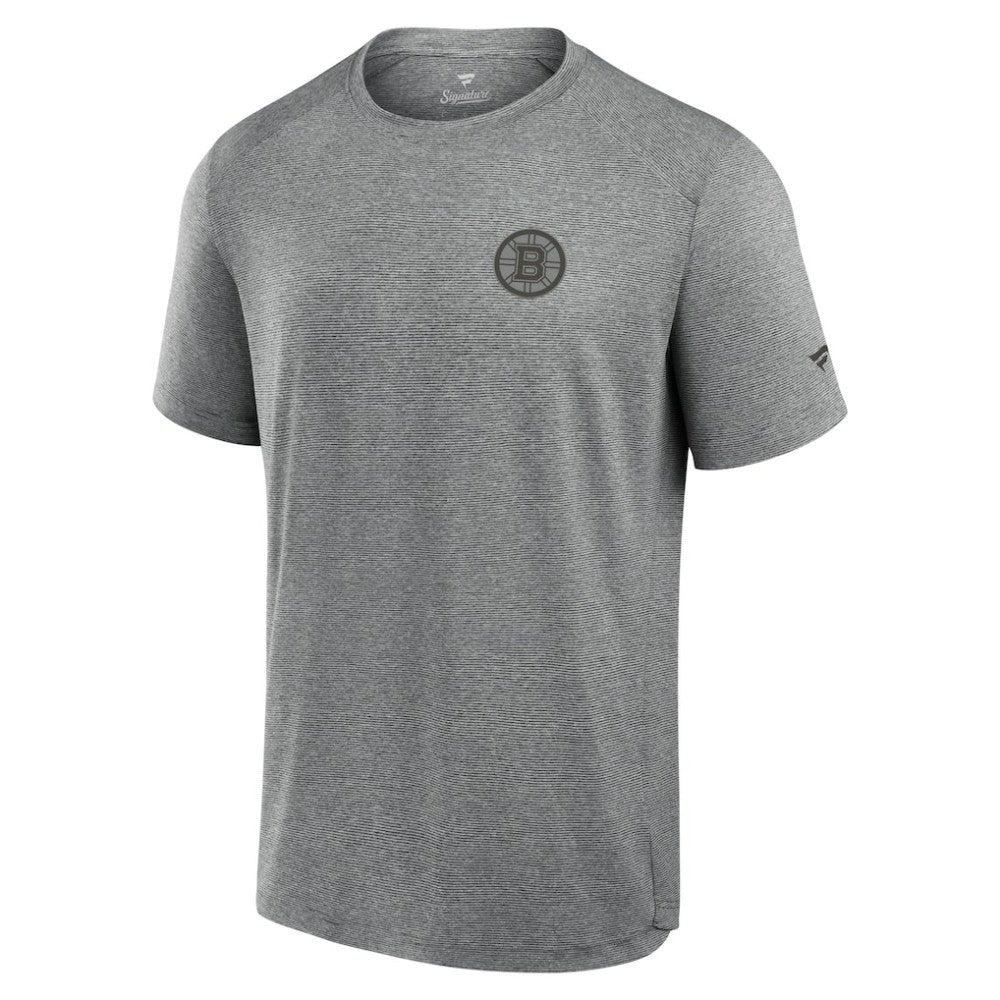 Boston Bruins Fanatics Front Office Tech T-Shirt - Black - NHL