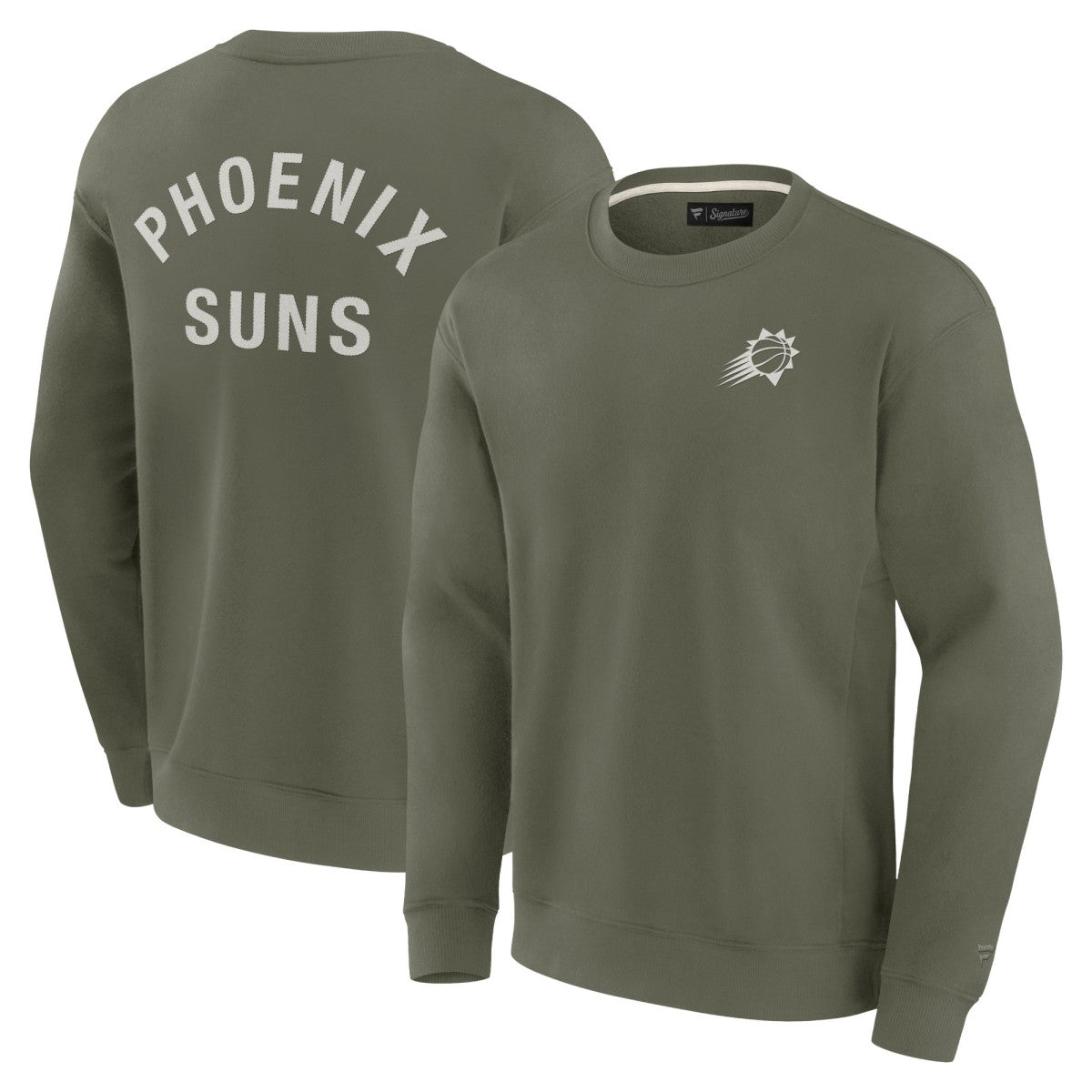 Phoenix Suns Unisex Elements Super Soft Fleece Pullover Sweatshirt Olive - NBA