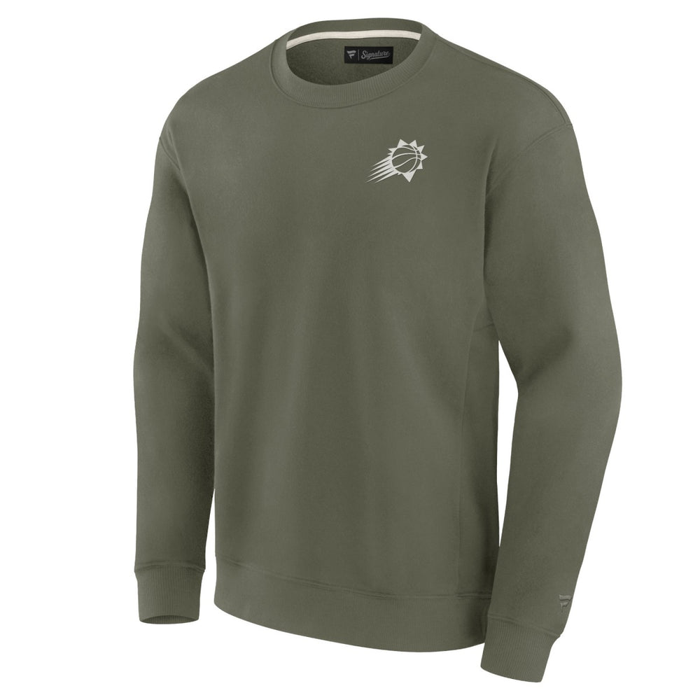 Phoenix Suns Unisex Elements Super Soft Fleece Pullover Sweatshirt Olive - NBA