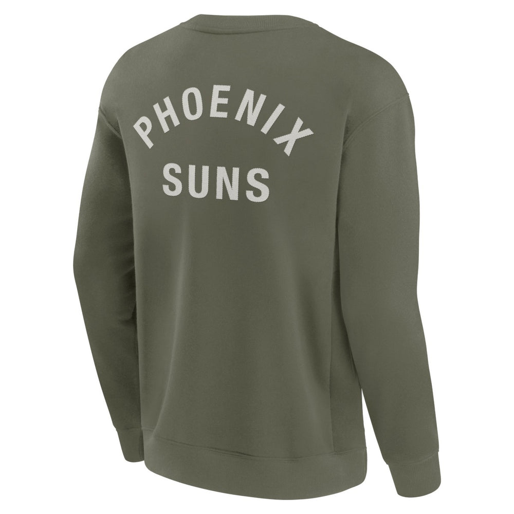 Phoenix Suns Unisex Elements Super Soft Fleece Pullover Sweatshirt Olive - NBA