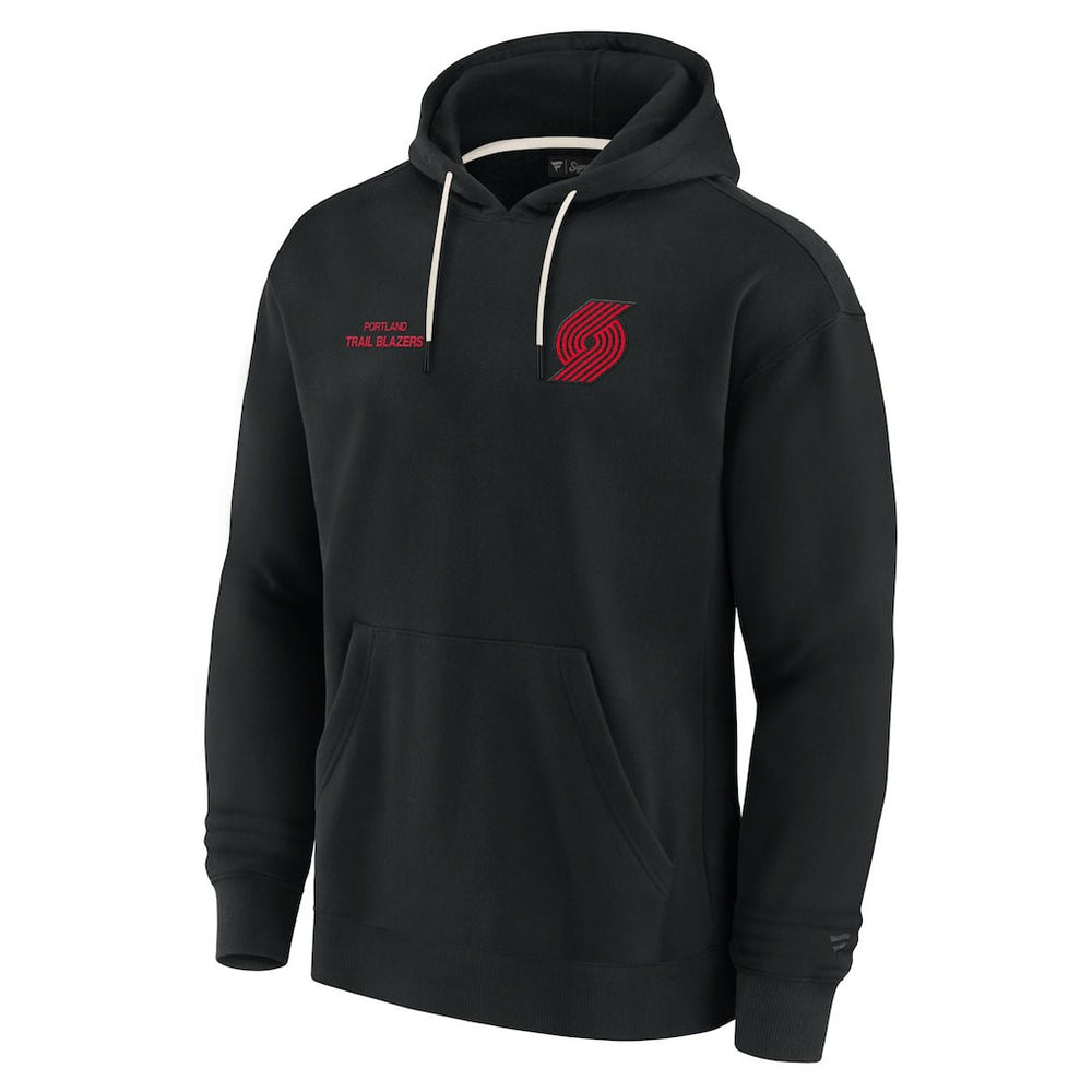 Portland Trail Blazers Unisex Elements Super Soft Fleece Pullover Hoodie Black - NBA