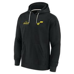 Utah Jazz Unisex Elements Super Soft Fleece Pullover Hoodie Black - NBA