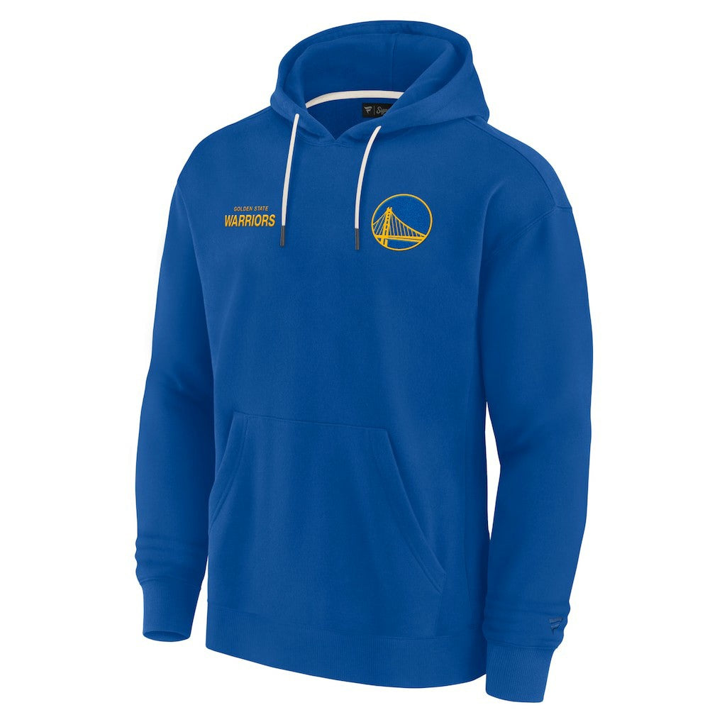 Golden State Warriors Unisex Elements Super Soft Fleece Pullover Hoodie Royal - NBA