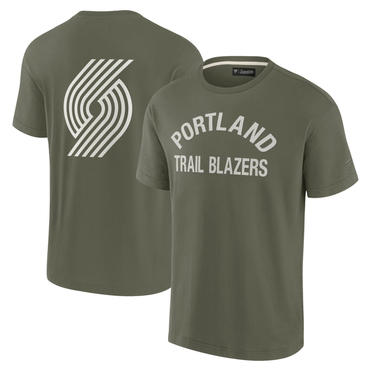 Portland Trail Blazers Unisex Elements Super Soft Short Sleeve T-Shirt Olive - NBA
