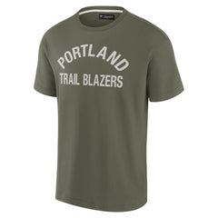 Portland Trail Blazers Unisex Elements Super Soft Short Sleeve T-Shirt Olive - NBA