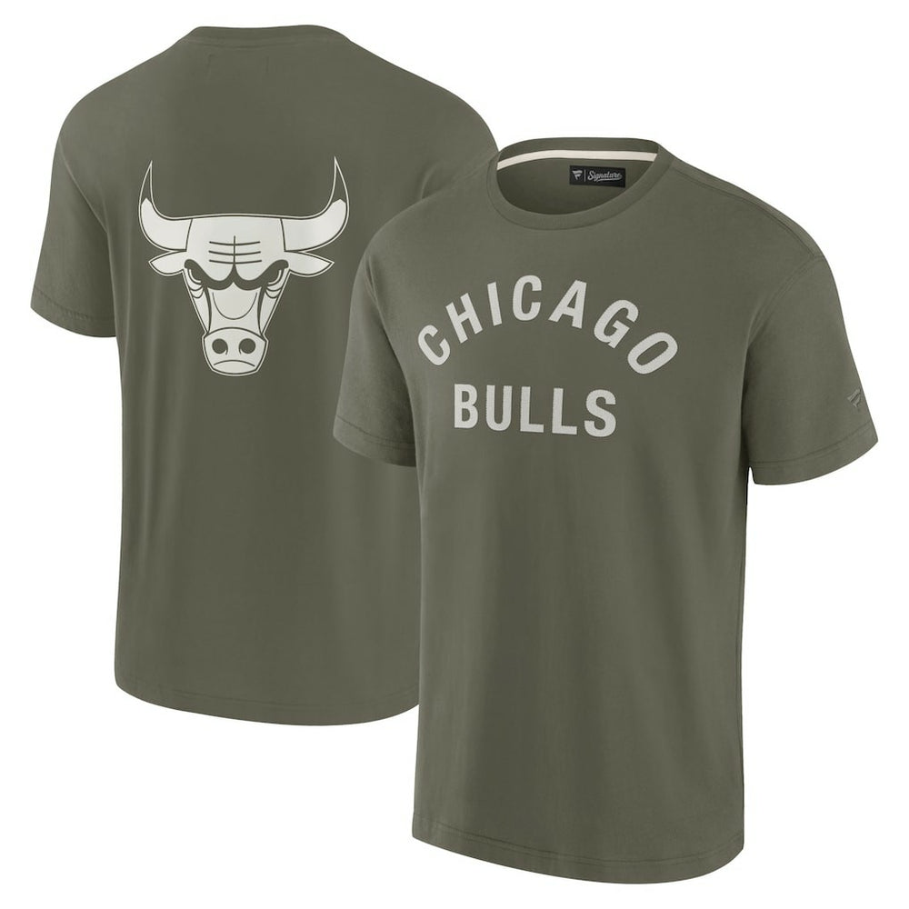 Chicago Bulls Unisex Elements Super Soft Short Sleeve T-Shirt Olive - NBA