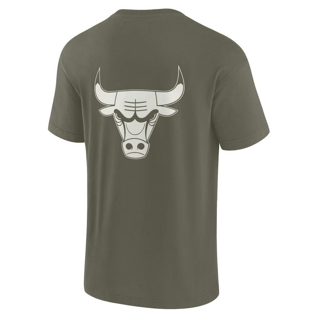 Chicago Bulls Unisex Elements Super Soft Short Sleeve T-Shirt Olive - NBA