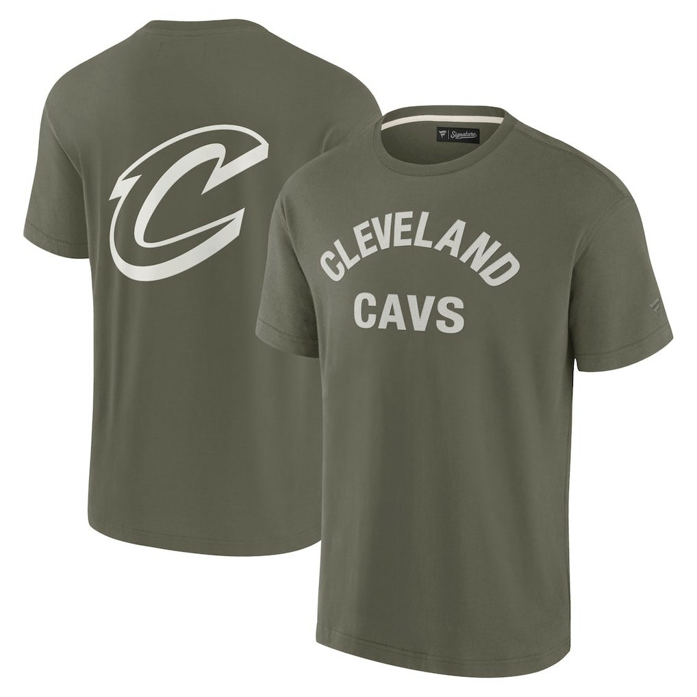 Cleveland Cavaliers Unisex Elements Super Soft Short Sleeve T-Shirt Olive - NBA
