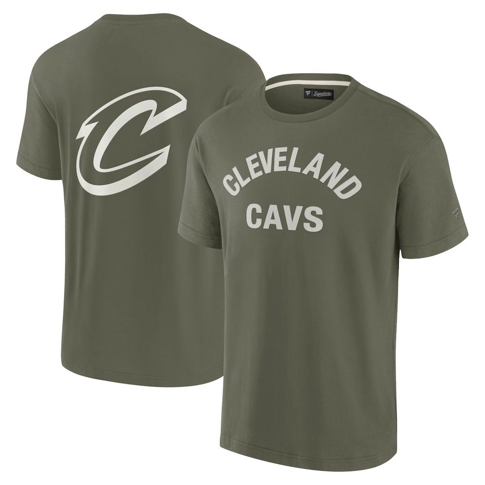 Cleveland Cavaliers Unisex Elements Super Soft Short Sleeve T-Shirt Olive - NBA