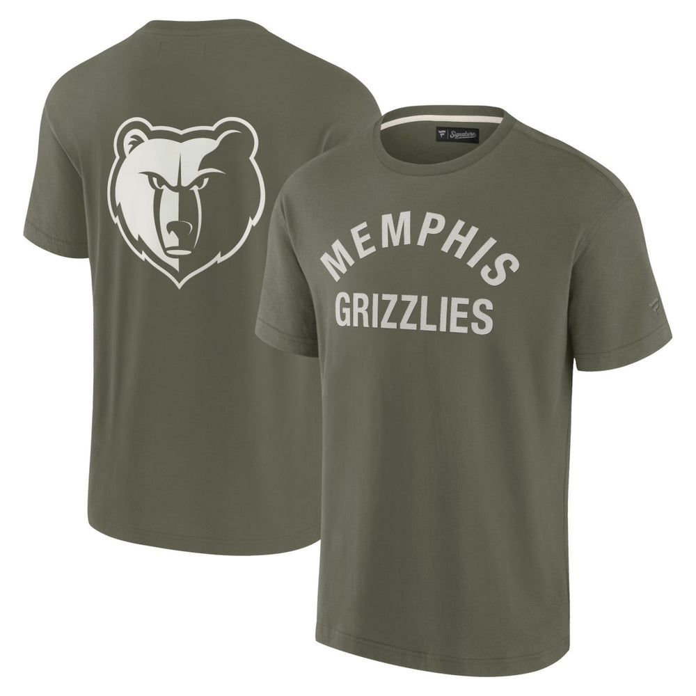 Memphis Grizzlies Unisex Elements Super Soft Short Sleeve T-Shirt Olive - NBA