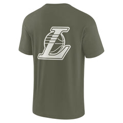 Los Angeles Lakers Unisex Elements Super Soft Short Sleeve T-Shirt Olive - NBA