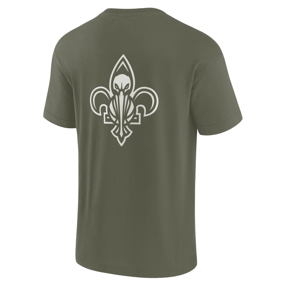 New Orleans Pelicans Unisex Elements Super Soft Short Sleeve T-Shirt Olive - NBA
