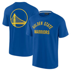 Golden State Warriors Unisex Elements Super Soft Short Sleeve T-Shirt Royal - NBA