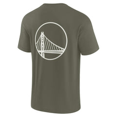 Golden State Warriors Unisex Elements Super Soft Short Sleeve T-Shirt Olive - NBA