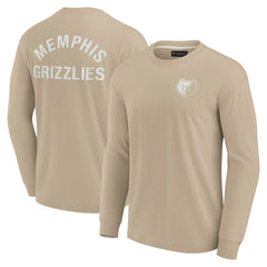 Memphis Grizzlies Unisex Elements Super Soft Long Sleeve T-Shirt Khaki - NBA