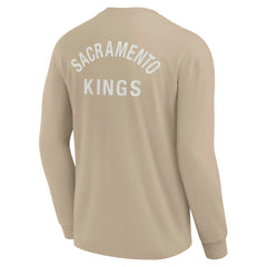 Sacramento Kings Unisex Elements Super Soft Long Sleeve T-Shirt Khaki - NBA