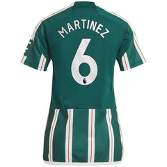 Lisandro Martínez Manchester United Women's 2023/24 Away Replica Player Jersey Green | Adidas Sale