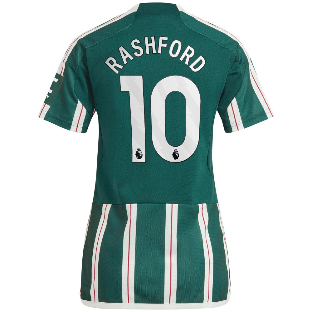 Marcus Rashford Manchester United Women's 2023/24 Away Replica Player Jersey Green | Adidas Online
