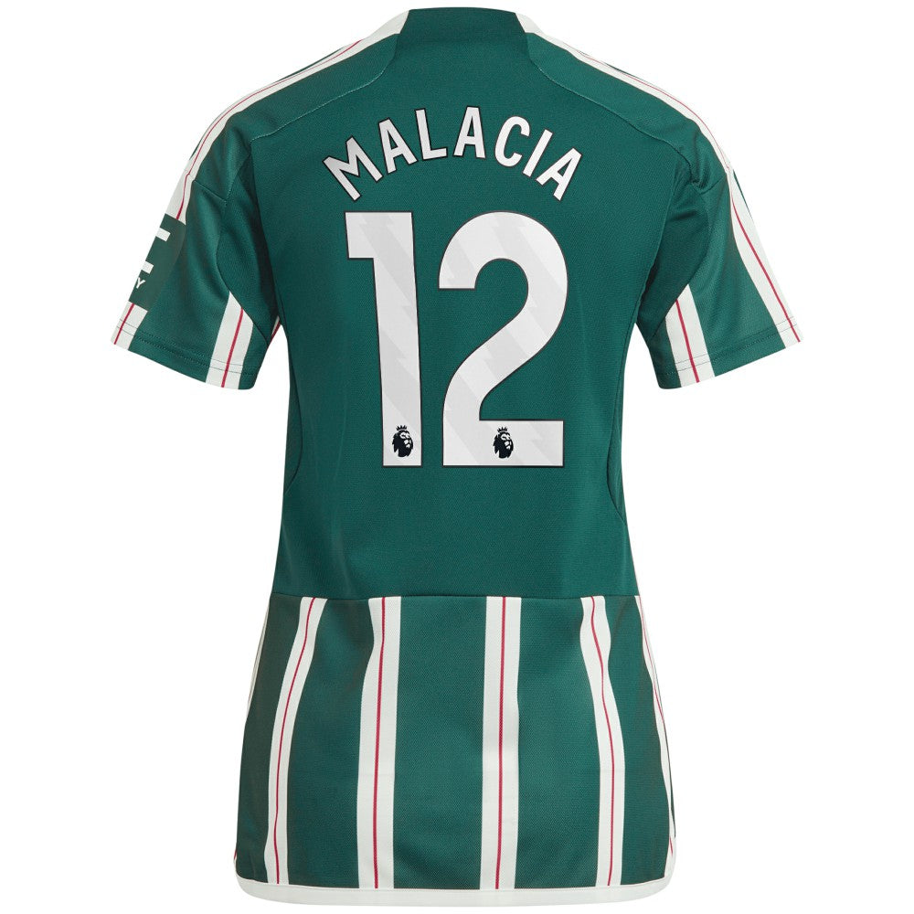 Tyrell Malacia Manchester United Women's 2023/24 Away Replica Player Jersey Green | Adidas discount