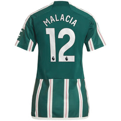 Tyrell Malacia Manchester United Women's 2023/24 Away Replica Player Jersey Green | Adidas discount