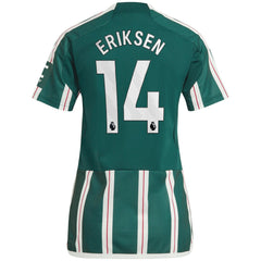Christian Eriksen Manchester United Women's 2023/24 Away Replica Player Jersey Green | Adidas discount