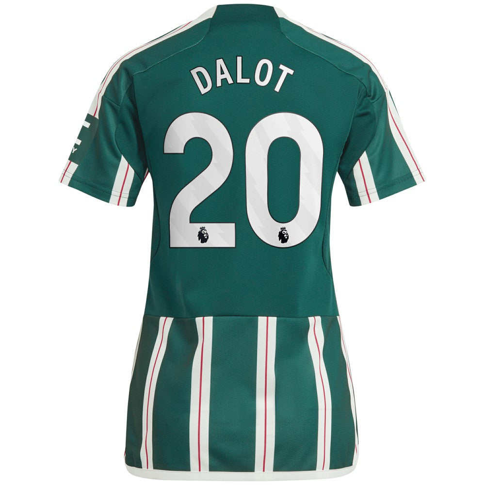 Diogo Dalot Manchester United Women's 2023/24 Away Replica Player Jersey Green | Adidas online