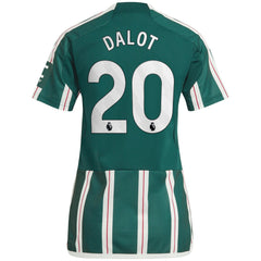 Diogo Dalot Manchester United Women's 2023/24 Away Replica Player Jersey Green | Adidas online