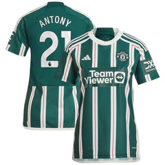 Antony Manchester United Women's 2023/24 Away Replica Player Jersey Green | Adidas Online