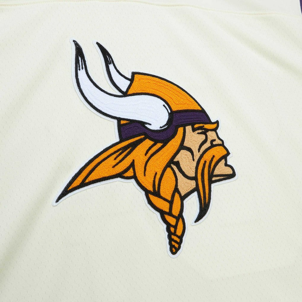 Randy Moss Minnesota Vikings Chainstitch Legacy Jersey Cream | Mitchell & Ness