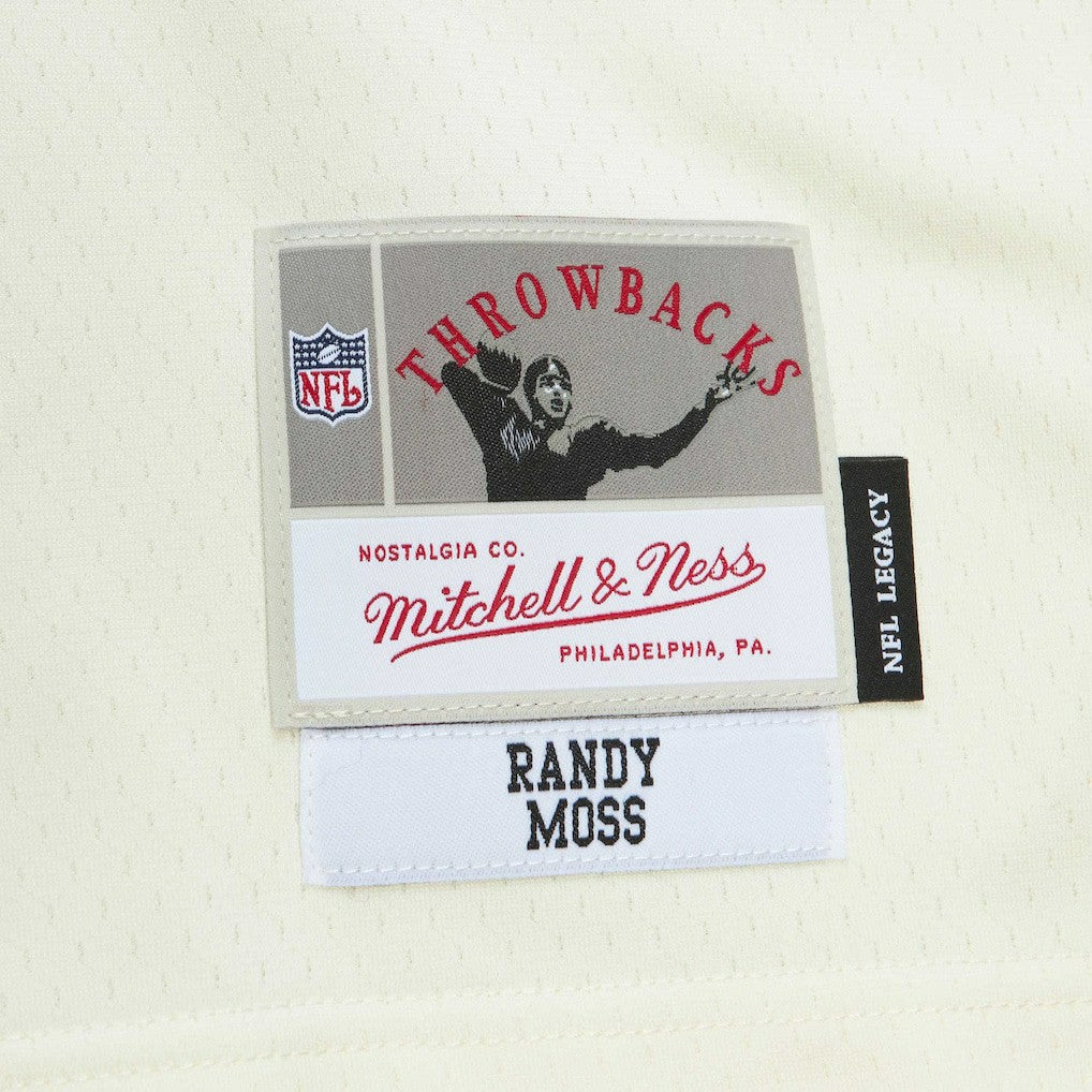 Randy Moss Minnesota Vikings Chainstitch Legacy Jersey Cream | Mitchell & Ness