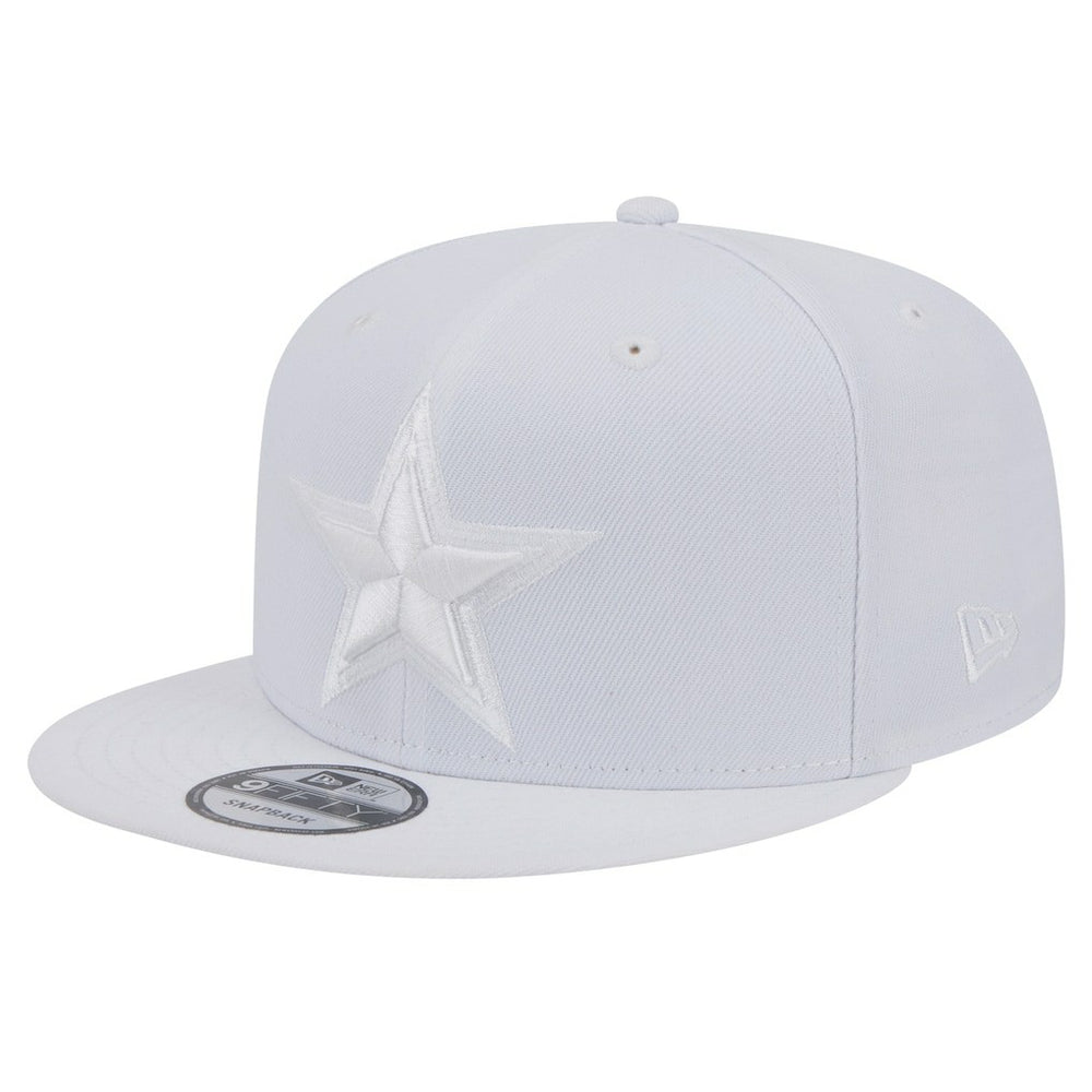 Dallas Cowboys New Era Main White on White 9FIFTY Snapback Hat | NFL