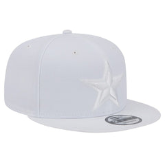 Dallas Cowboys New Era Main White on White 9FIFTY Snapback Hat | NFL