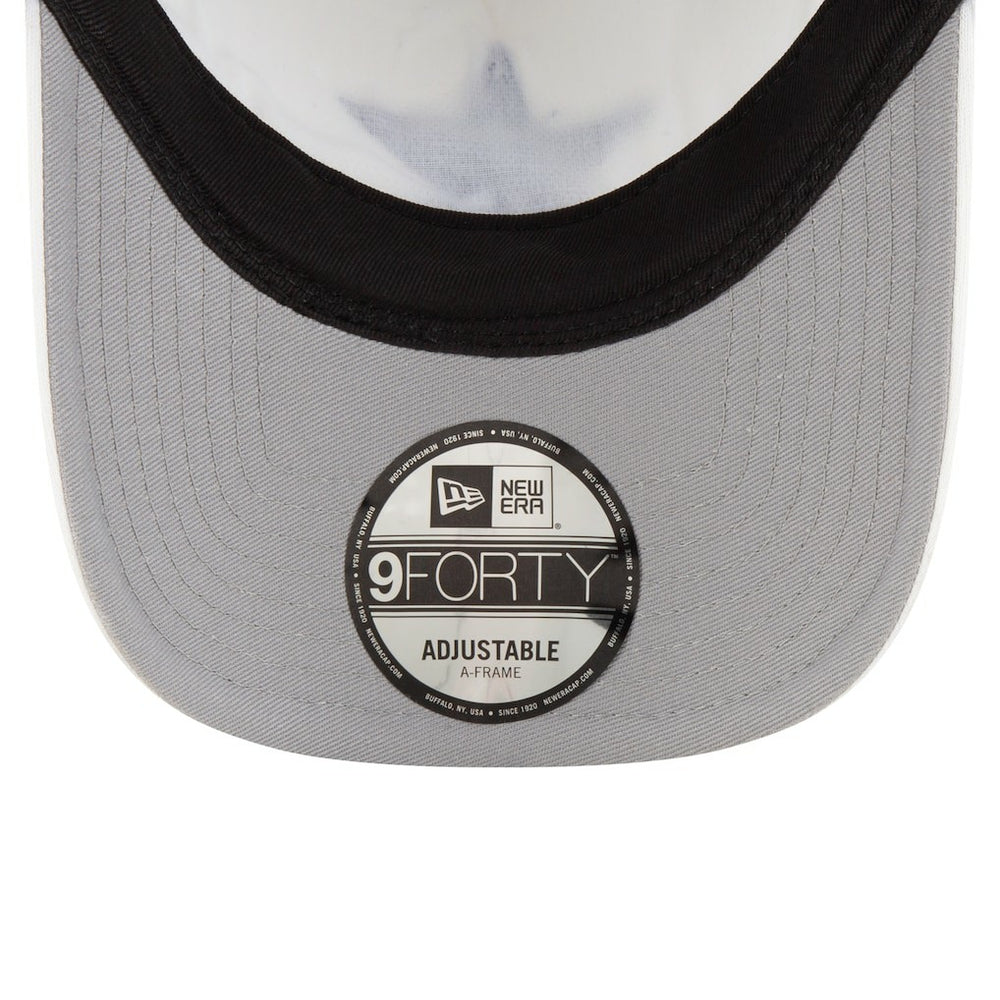 Dallas Cowboys New Era Court Sport Foam Front A-Frame 9FORTY Adjustable Trucker Hat White/Navy | NFL