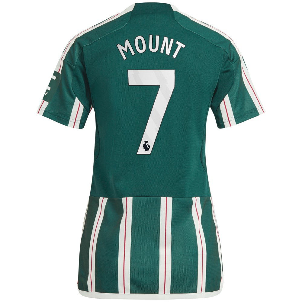 Mason Mount Manchester United Women's 2023/24 Away Replica Player Jersey Green | Adidas cheap