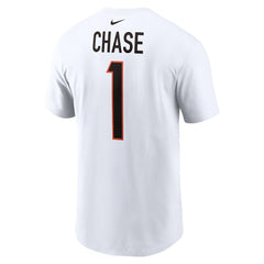 Ja'Marr Chase Cincinnati Bengals Player Name & Number T-Shirt White | Nike for Sale