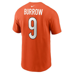 Joe Burrow Cincinnati Bengals Player Name & Number T-Shirt Orange | Nike for Sale