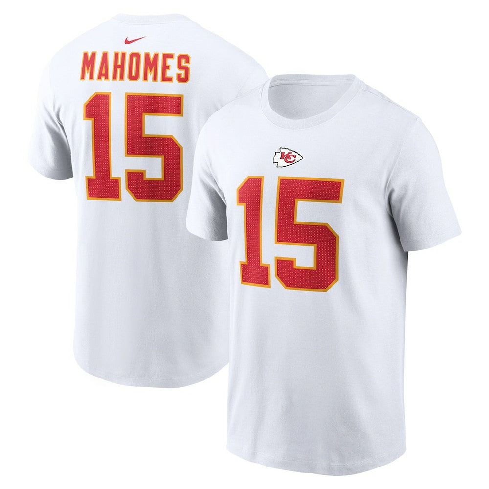 Patrick Mahomes Kansas City Chiefs Player Name & Number T-Shirt White | Nike for Sale