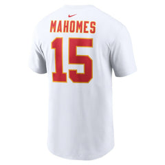 Patrick Mahomes Kansas City Chiefs Player Name & Number T-Shirt White | Nike for Sale
