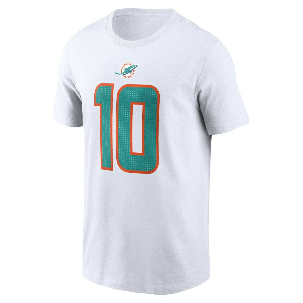 Tyreek Hill Miami Dolphins Player Name & Number T-Shirt White | Nike for Sale