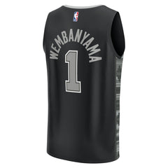 Victor Wembanyama San Antonio Spurs Fast Break Player Jersey Statement Edition Black - NBA