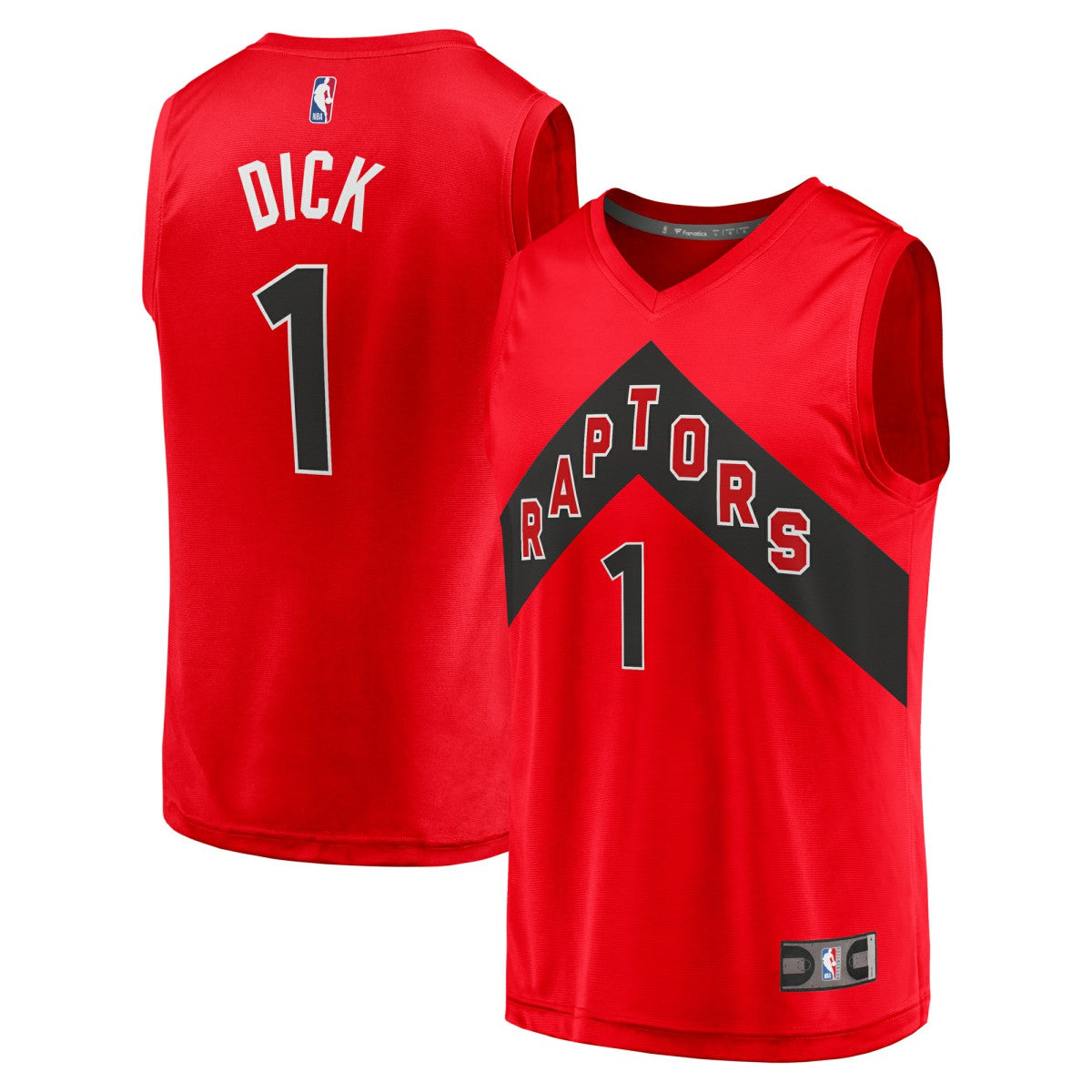 Gradey Dick Toronto Raptors Fast Break Player Jersey Icon Edition Red - NBA