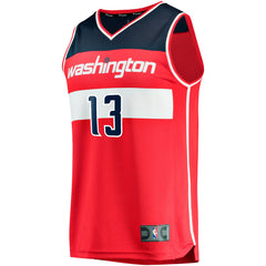 Jordan Poole Washington Wizards Fast Break Player Jersey Icon Edition Red - NBA