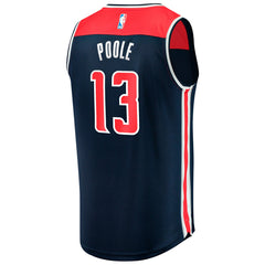 Jordan Poole Washington Wizards Fast Break Player Jersey Statement Edition Navy - NBA
