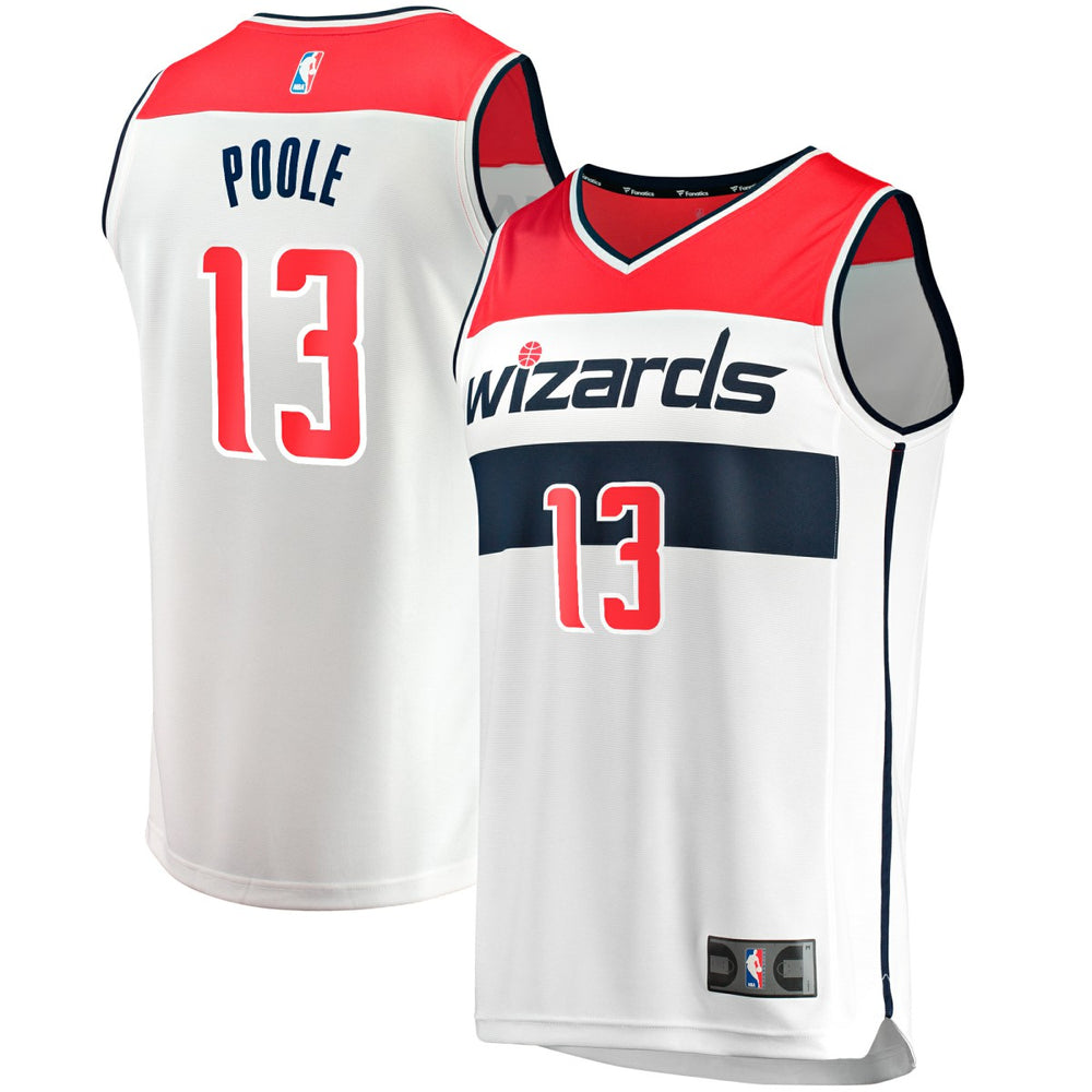 Jordan Poole Washington Wizards Youth Fast Break Player Jersey Association Edition White - NBA