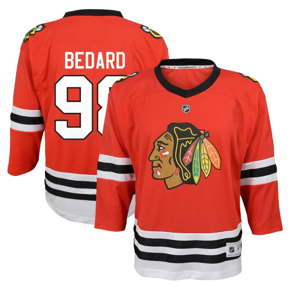 Connor Bedard Chicago Blackhawks Youth Home Replica Player Jersey - Red - NHL