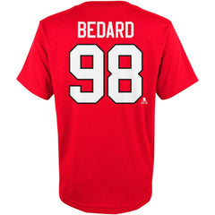 Connor Bedard Chicago Blackhawks Youth Player Name & Number T-Shirt - Red - NHL